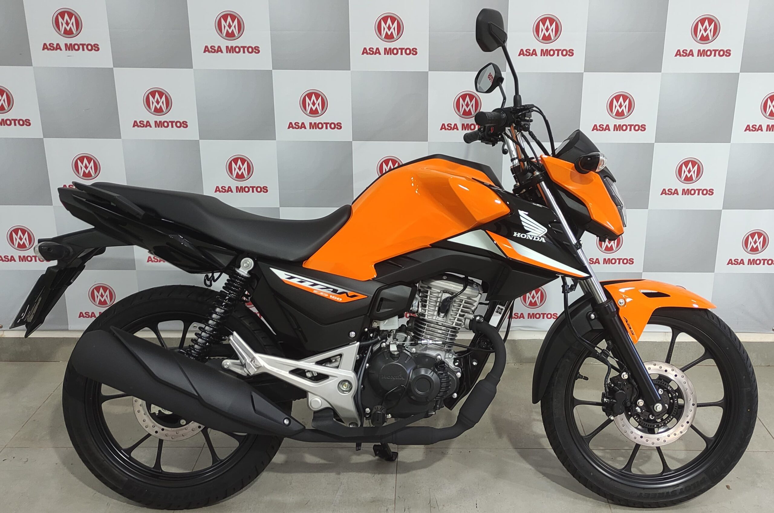 HONDA TITAN 160 ZERO KM 2025 LARANJA