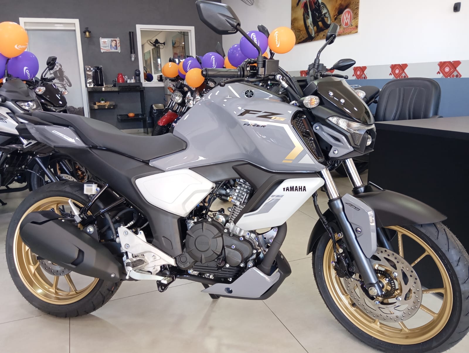 YAMAHA FZ15 CONNECT 150 ZERO KM 2026 CINZA